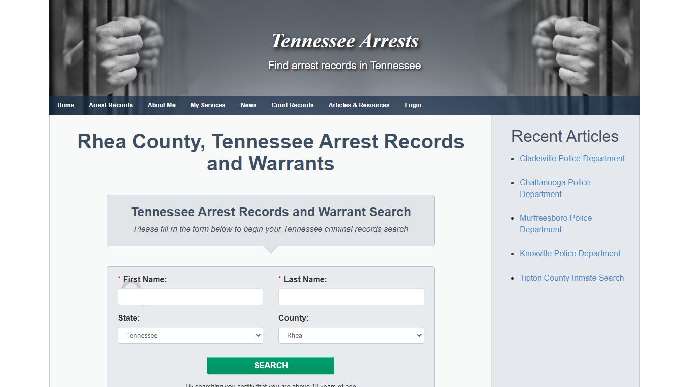 Rhea County, Tennessee Arrest Records and Warrants ...